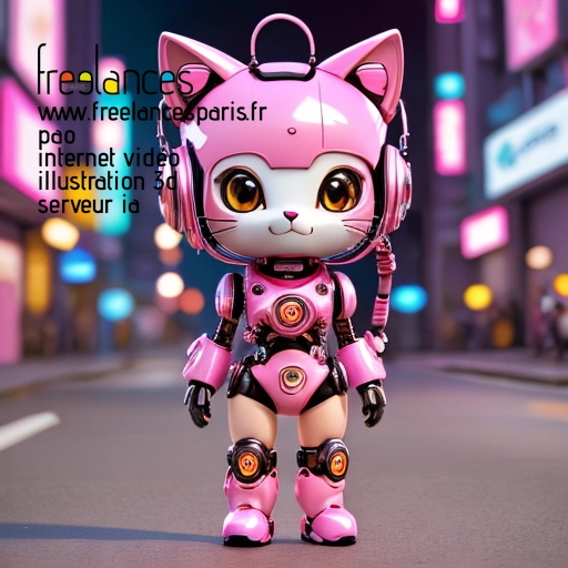 Pao mise en page internet vidéo illustration 3d serveur IA générative AI freelance paris studio de création magazines QTWQOV00